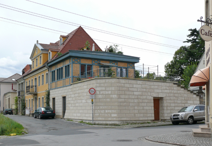 vom Elberadweg aus gesehen